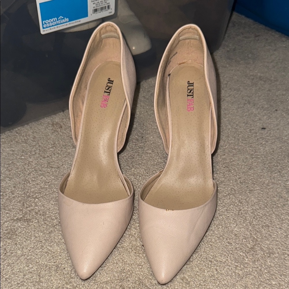 JustFab Women's Blush Heels